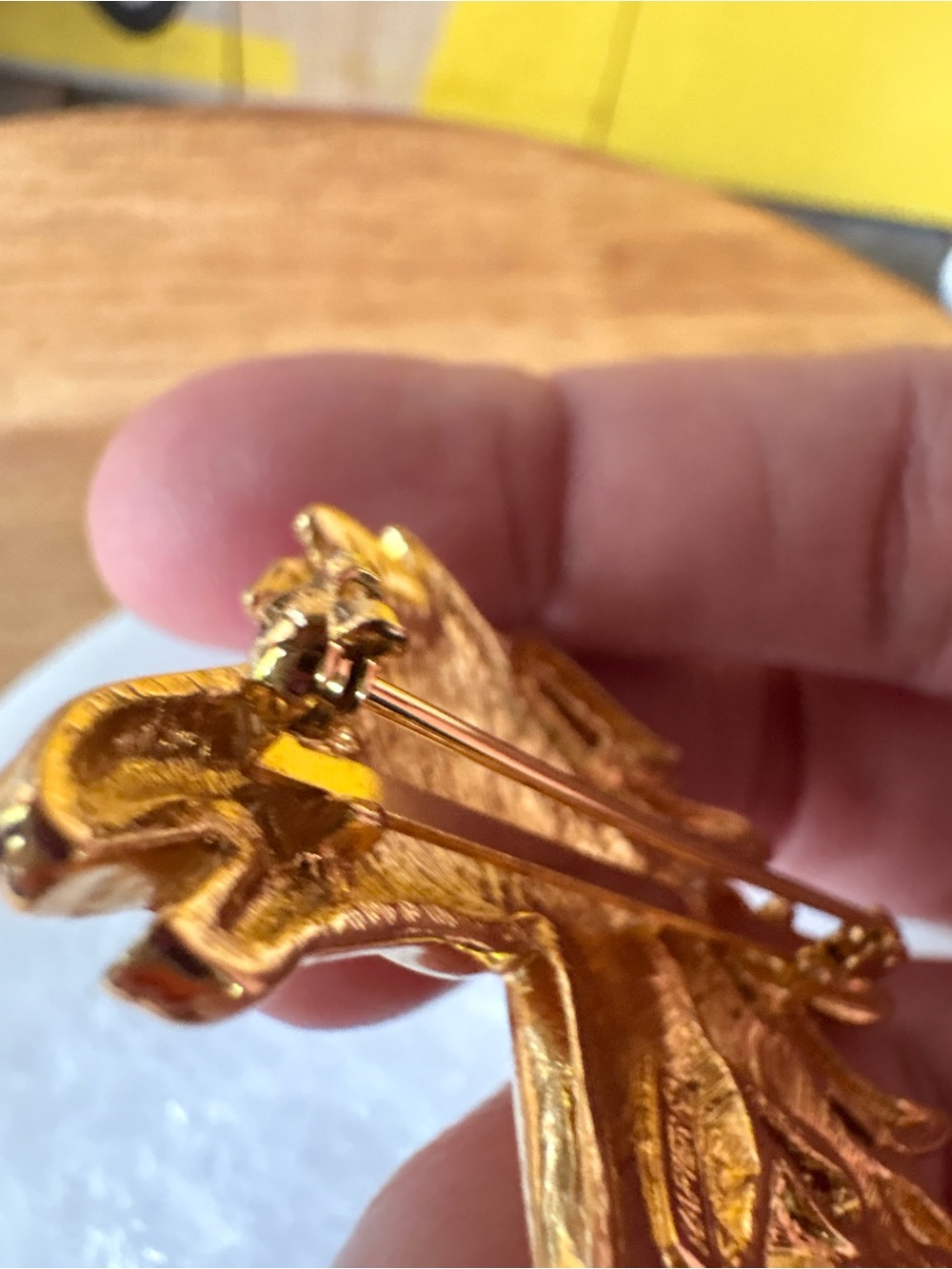 Napier Vintage Gold Tone wild Horse Brooch - Picture 10 of 10